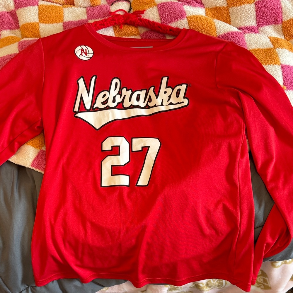 Red Nebraska Harper Murray Jersey